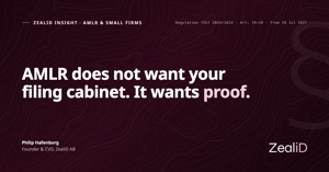 What AMLR Actually Requires from Small Firms Before July 2027