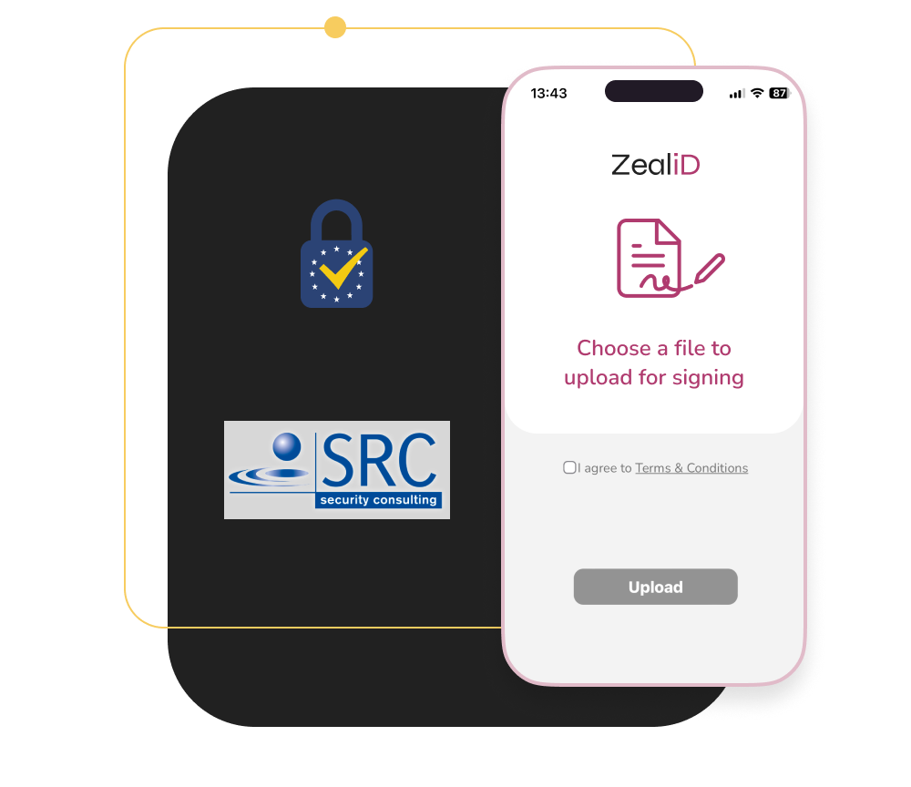 Illustration of My ZealiD page and logos of certifiers