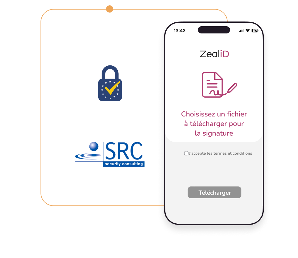 Illustration de la page My ZealiD et logos des certificateurs