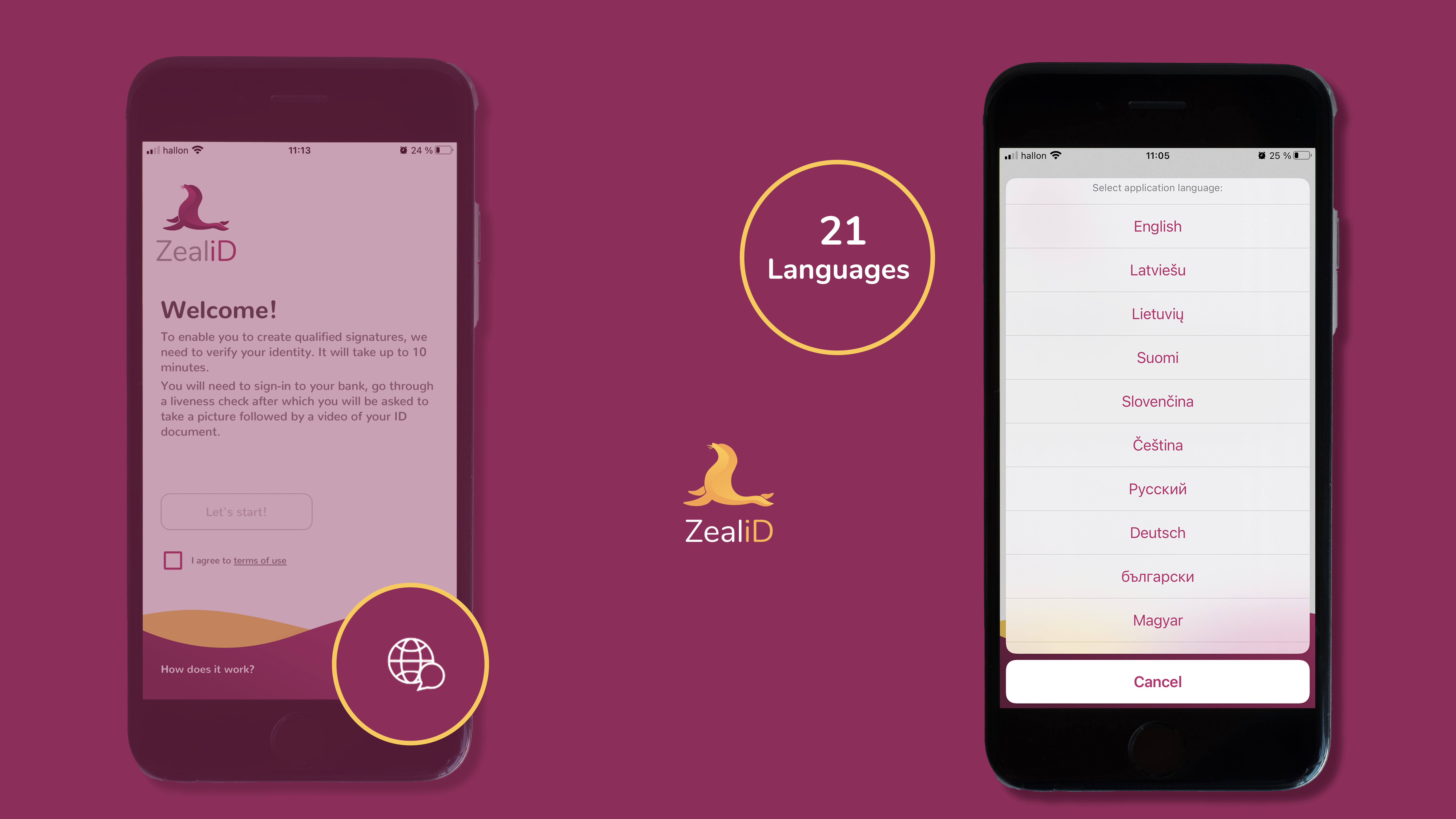 languages mockups